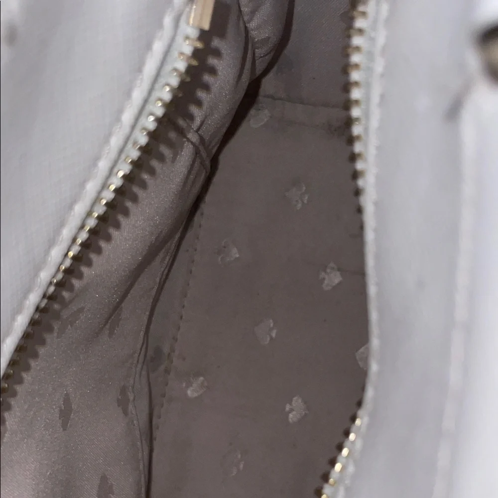 Kate Spade Stacie Tan and White Woven Satchel/Crossbody 9”H x 11”W NWT🌸🌼 - Picture 15 of 15